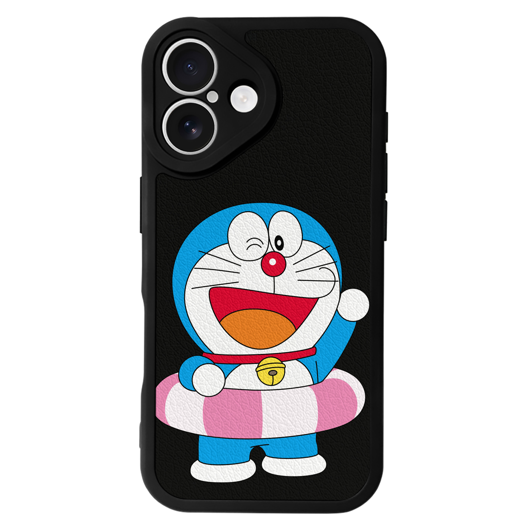 （画像用） ドラえもん Doraemon 【iPhone 16シリーズ対応】シリコンスマホケース（レザー調） 材質：シリコン